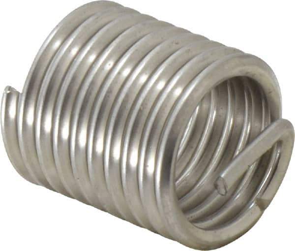 Recoil - 3/4-10 UNC, 1-1/8" OAL, Free Running Helical Insert - 9-3/8 Free Coils, Tanged, Stainless Steel, 1-1/2D Insert Length - Industrial Tool & Supply