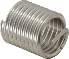 Recoil - 3/4-10 UNC, 1-1/8" OAL, Free Running Helical Insert - 9-3/8 Free Coils, Tanged, Stainless Steel, 1-1/2D Insert Length - Industrial Tool & Supply