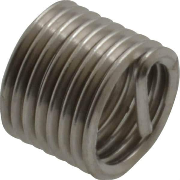 Recoil - M7x1.00 Metric Coarse, 10-1/2" OAL, Free Running Helical Insert - 8 Free Coils, Tanged, Stainless Steel, 1-1/2D Insert Length - Industrial Tool & Supply