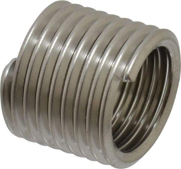 Recoil - M18x2.50 Metric Coarse, 27" OAL, Free Running Helical Insert - 8-7/8 Free Coils, Tanged, Stainless Steel, 1-1/2D Insert Length - Industrial Tool & Supply