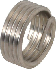 Recoil - 1/4-18 NPT, 0.394" OAL, Free Running Helical Insert - 5 Free Coils, Tanged, Stainless Steel, 1-1/2D Insert Length - Industrial Tool & Supply