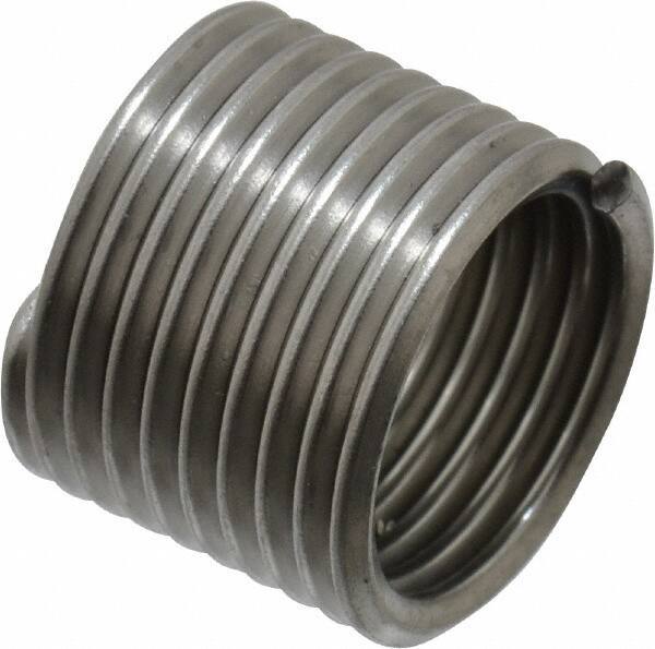 Recoil - M12x1.50 Metric Fine, 18" OAL, Free Running Helical Insert - 9-5/8 Free Coils, Tanged, Stainless Steel, 1-1/2D Insert Length - Industrial Tool & Supply