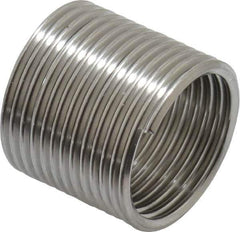 Recoil - M16x1.50 Metric Fine, 24mm OAL, Free Running Helical Insert - 13-1/8 Free Coils, Tanged, Stainless Steel, 1-1/2D Insert Length - Industrial Tool & Supply