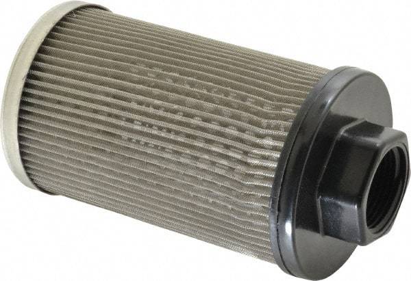 Flow Ezy Filters - 60 Mesh, 38 LPM, 10 GPM, 3.2" Diam, Female Suction Strainer without Bypass - 1 Port NPT, 5.8" Long - Industrial Tool & Supply