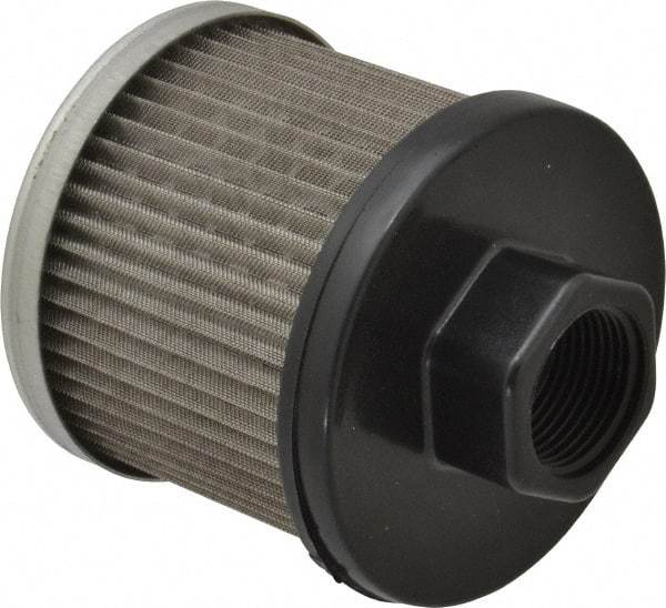 Flow Ezy Filters - 60 Mesh, 19 LPM, 5 GPM, 3.2" Diam, Female Suction Strainer without Bypass - 3/4 Port NPT, 3-1/2" Long - Industrial Tool & Supply