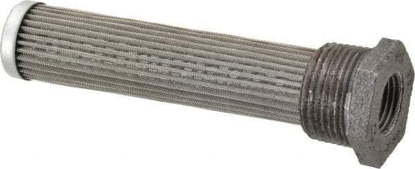 Flow Ezy Filters - 60 Mesh, 19 LPM, 5 GPM, 1" Diam, Male/Female Tank Mounted Strainer - 1 x 1/2 Port NPT, 5.4" Long - Industrial Tool & Supply