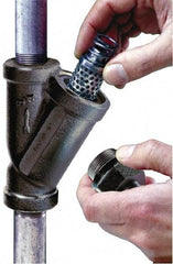 Flow Ezy Filters - 149 Micron, 1.6" Outside Diam, 4-1/2" Long, Stainless Steel Wire Cloth Media, Filter Element - 1.1" Inside Diam, Stainless Steel - Industrial Tool & Supply