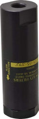 Flow Ezy Filters - 3/8 NPT Thread, 595 Micron, 1.6" Outside Diam, 4.9" Long, Stainless Steel Wire Cloth Media, Filter Assembly - Anodized Aluminum - Industrial Tool & Supply
