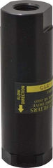 Flow Ezy Filters - 1/2 NPT Thread, 595 Micron, 1.6" Outside Diam, 4.9" Long, Stainless Steel Wire Cloth Media, Filter Assembly - Anodized Aluminum - Industrial Tool & Supply