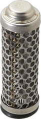 Flow Ezy Filters - 149 Micron, 1" Outside Diam, 3.4" Long, Stainless Steel Wire Cloth Media, Filter Element - 0.6" Inside Diam, Stainless Steel - Industrial Tool & Supply