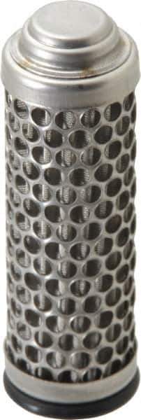 Flow Ezy Filters - 40 Micron, 1" Outside Diam, 3.4" Long, Stainless Steel Wire Cloth Media, Filter Element - 0.6" Inside Diam, Stainless Steel - Industrial Tool & Supply