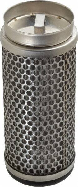 Flow Ezy Filters - 149 Micron, 2.1" Outside Diam, 5" Long, Stainless Steel Wire Cloth Media, Filter Element - 1.4" Inside Diam, Stainless Steel - Industrial Tool & Supply