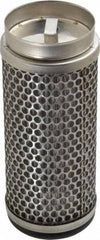 Flow Ezy Filters - 149 Micron, 2.1" Outside Diam, 5" Long, Stainless Steel Wire Cloth Media, Filter Element - 1.4" Inside Diam, Stainless Steel - Industrial Tool & Supply