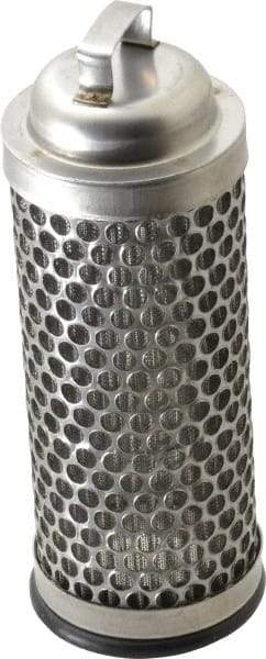 Flow Ezy Filters - 238 Micron, 1.6" Outside Diam, 4-1/2" Long, Stainless Steel Wire Cloth Media, Filter Element - 1.1" Inside Diam, Stainless Steel - Industrial Tool & Supply