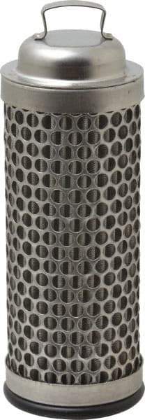 Flow Ezy Filters - 74 Micron, 1.6" Outside Diam, 4-1/2" Long, Stainless Steel Wire Cloth Media, Filter Element - 1.1" Inside Diam, Stainless Steel - Industrial Tool & Supply