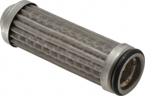 Flow Ezy Filters - 149 Micron, 1" Outside Diam, 3.4" Long, Stainless Steel Wire Cloth Media, Filter Element - 0.6" Inside Diam, Anodized Aluminum - Industrial Tool & Supply