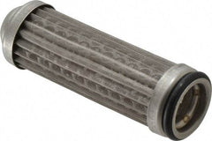 Flow Ezy Filters - 149 Micron, 1" Outside Diam, 3.4" Long, Stainless Steel Wire Cloth Media, Filter Element - 0.6" Inside Diam, Anodized Aluminum - Industrial Tool & Supply