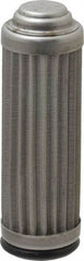 Flow Ezy Filters - 74 Micron, 1" Outside Diam, 3.4" Long, Stainless Steel Wire Cloth Media, Filter Element - 0.6" Inside Diam, Anodized Aluminum - Industrial Tool & Supply