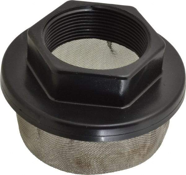 Flow Ezy Filters - 30 Mesh, 189 LPM, 50 GPM, 4.2" Diam, Female Pipe Mounted Suction Screen Strainer - 2 Port NPT, 2.6" Long - Industrial Tool & Supply