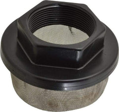 Flow Ezy Filters - 30 Mesh, 189 LPM, 50 GPM, 4.2" Diam, Female Pipe Mounted Suction Screen Strainer - 2 Port NPT, 2.6" Long - Industrial Tool & Supply