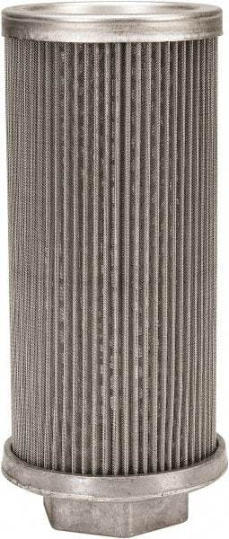 Flow Ezy Filters - 60 Mesh, 76 LPM, 20 GPM, 3.3" Diam, Female Suction Strainer without Bypass - 1-1/4 Port NPT, 7.4" Long - Industrial Tool & Supply