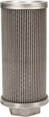 Flow Ezy Filters - 60 Mesh, 76 LPM, 20 GPM, 3.3" Diam, Female Suction Strainer without Bypass - 1-1/4 Port NPT, 7.4" Long - Industrial Tool & Supply