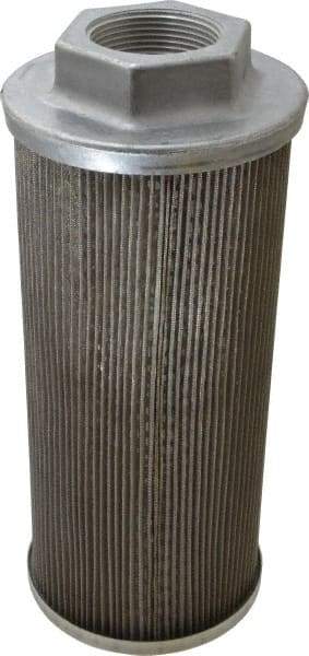 Flow Ezy Filters - 60 Mesh, 189 LPM, 50 GPM, 4.3" Diam, Female Suction Strainer without Bypass - 1-1/2 Port NPT, 9.8" Long - Industrial Tool & Supply