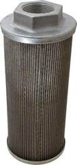 Flow Ezy Filters - 60 Mesh, 189 LPM, 50 GPM, 4.3" Diam, Female Suction Strainer without Bypass - 1-1/2 Port NPT, 9.8" Long - Industrial Tool & Supply