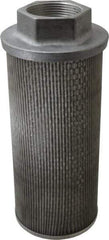 Flow Ezy Filters - 60 Mesh, 284 LPM, 75 GPM, 5.4" Diam, Female Suction Strainer without Bypass - 2-1/2 Port NPT, 12-1/2" Long - Industrial Tool & Supply