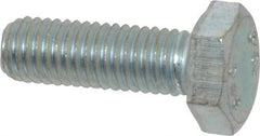 Value Collection - M10x1.50mm Metric Coarse, 30mm Length Under Head Hex Head Cap Screw - Fully Threaded, Grade 10.9 Steel, Zinc-Plated Finish, 17mm Hex - Industrial Tool & Supply