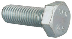 Value Collection - M12x1.75mm Metric Coarse, 35mm Length Under Head Hex Head Cap Screw - Fully Threaded, Grade 10.9 Steel, Zinc-Plated Finish, 19mm Hex - Industrial Tool & Supply