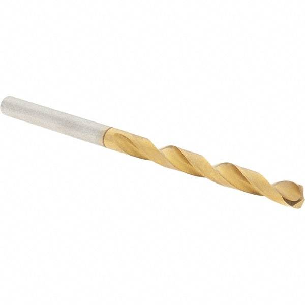 Guhring - 11/64" 118° High Speed Steel Jobber Drill - TiN Finish, Right Hand Cut, Spiral Flute, Straight Shank, 80mm OAL, Standard Point - Industrial Tool & Supply