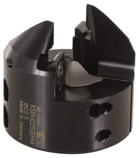 Kennametal - Series KSEM, 23.5mm ID, 50mm Overall Diam, 50mm OAL Drilling Chamfer Ring - 3.42807R001 Insert, 45° Chamfer, 2 Inserts - Industrial Tool & Supply