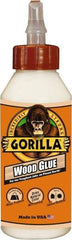 Gorilla Glue - 8 oz Bottle Natural Wood Glue - 3 to 4 hr Working Time, 24 hr Full Cure Time, Bonds to Cork Board & Wood - Industrial Tool & Supply