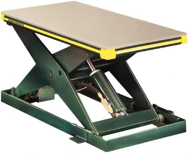 Southworth - 2,000 Lb Capacity Hydraulic Scissor Lift Table - 6-3/4" to 42-3/4" Lift Height, 48" Platform Length x 24" Platform Width - Industrial Tool & Supply