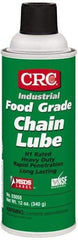 CRC - 16 oz Aerosol High Temperature Chain & Cable Lubricant - White, 8 to 325°F, Food Grade - Industrial Tool & Supply