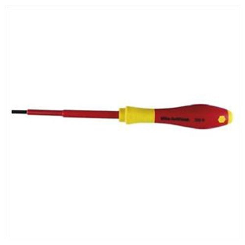 Insulated Cushion Grip Slotted Screwdriver 4.5 × 175 mm (3/16″) In Carded Hanger - Industrial Tool & Supply