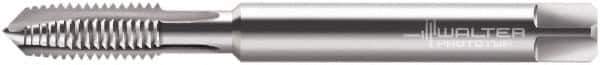 Walter-Prototyp - M10x1.50 Metric, 3 Flute, Bright Finish, Powdered Metal Spiral Point Tap - Plug Chamfer, Right Hand Thread, 100mm OAL, 20mm Thread Length, 10mm Shank Diam, 4HX Class of Fit, Series 202061 - Exact Industrial Supply