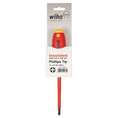 Insulated Cushion Grip Phillips Screwdriver #4 × 200 mm In Carded Hanger - Industrial Tool & Supply