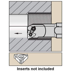 Kennametal - Internal Thread, Right Hand Cut, 20mm Shank Width x 18.82mm Shank Height Indexable Threading Toolholder - 180mm OAL, LT 16NR Insert Compatibility, A-LSE Toolholder, Series LT Threading - Industrial Tool & Supply