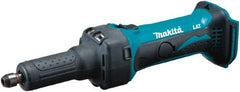 Makita - 1/4 Inch Collet, 25,000 RPM, Straight, Electric Die Grinder - 18 Volt - Industrial Tool & Supply