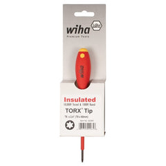 Insulated Cushion Grip Torx Screwdriver T20 × 80 mm In Carded Hanger - Industrial Tool & Supply