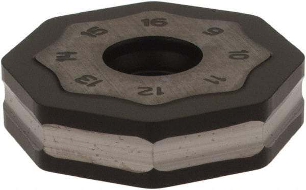 Seco - ONMU090520 MD16 Grade MP2500 Carbide Milling Insert - TiCN/Al2O3 Finish, 0.228" Thick, 0.866" Inscribed Circle - Industrial Tool & Supply