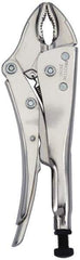 Proto - 10" OAL Curved Jaw Locking Pliers - 25/64" Jaw Width, 1-1/2" Jaw Depth, Steel Handle - Industrial Tool & Supply