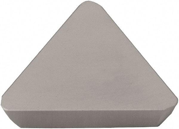 Kyocera - TEEN43 Grade TN100M Cermet Milling Insert - TiCN/NbC Finish, 3/16" Thick, 1/2" Inscribed Circle - Industrial Tool & Supply
