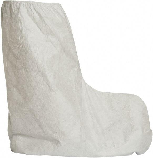 Dupont - Size Universal, Tyvek, Standard Boot Cover - White, Non-Chemical Resistant - Industrial Tool & Supply