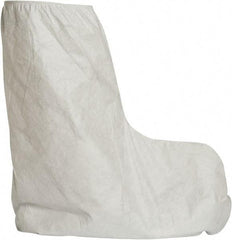 Dupont - Size Universal, Tyvek, Standard Boot Cover - White, Non-Chemical Resistant - Industrial Tool & Supply