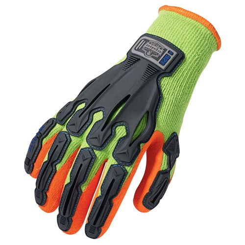 921 S Lime Impact-Reduc Glove Thermal Rubber-Dipped Dorsal - Industrial Tool & Supply