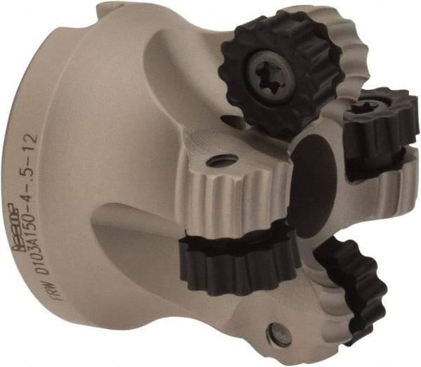 Iscar - 1.03" Cut Diam, 0.236" Max Depth, 1/2" Arbor Hole, 4 Inserts, RC.. 1206 Insert Style, Indexable Copy Face Mill - FRW Cutter Style, 1-1/4 High, Through Coolant, Series MillShred - Industrial Tool & Supply