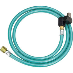 Dynabrade - 8mm ID x 12.7mm OD 5' Long Hose - Male/Male Ends, 90 Working psi, 1/4" Fitting, Green - Industrial Tool & Supply